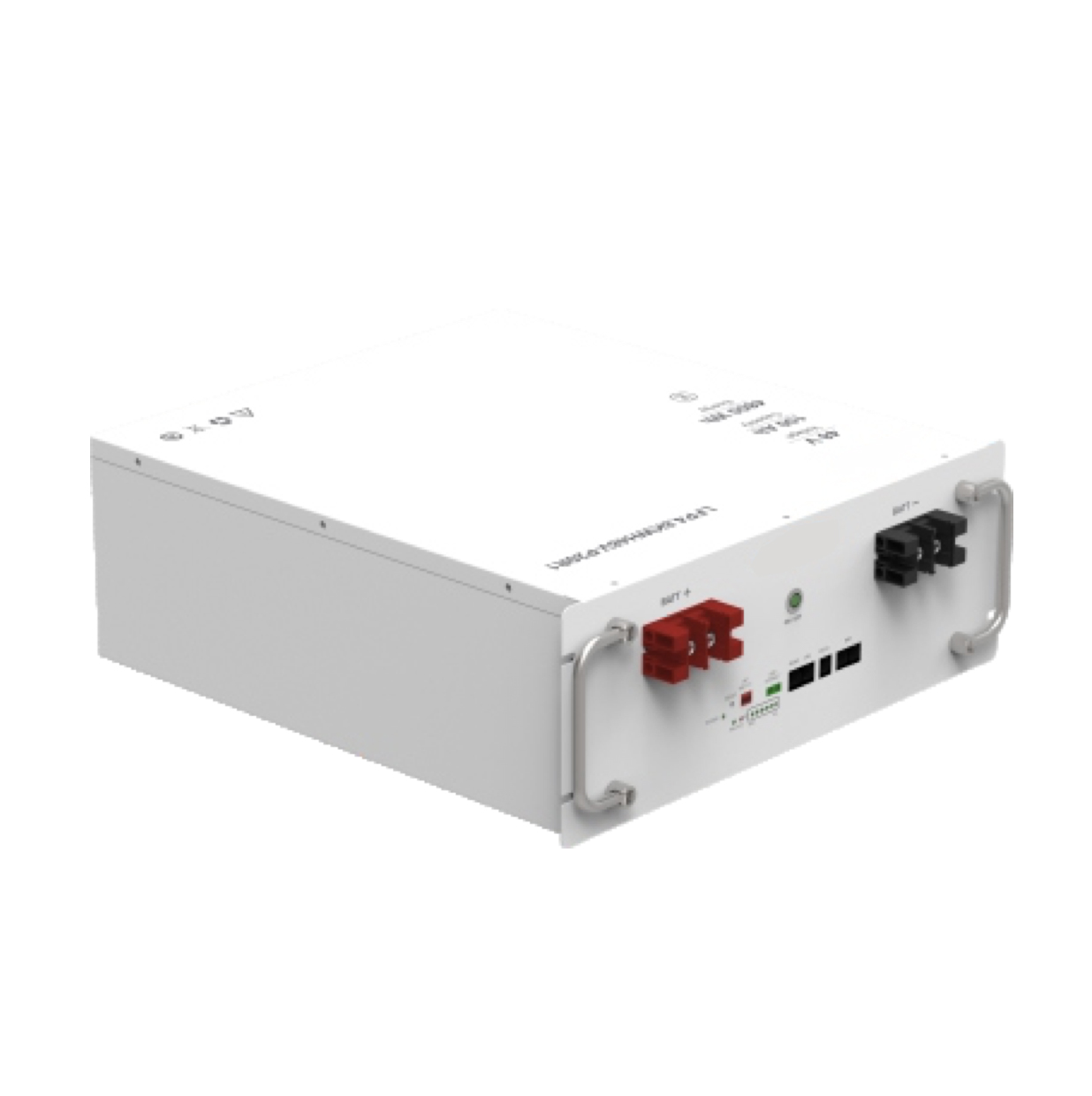 Rack-Mounted 48V 4.8KWh LiFePO4 Battery with 4000+ Cycles, LCD Monitoring, and Scalable Parallel Design for Solar, UPS, and Industrial Applications